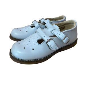 FootMates Robins Egg Blue Double-Buckle Mary Jane Kids Shoes